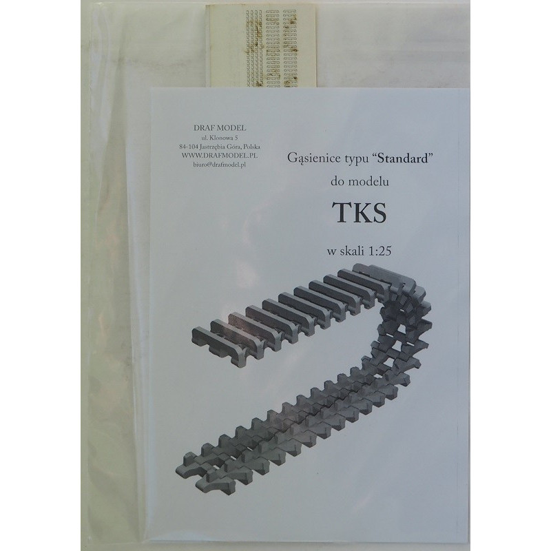 „TKW“ abd "TKS" – the Polish interwar tanks and tankette's - laser cut and engraved tracks - track parts