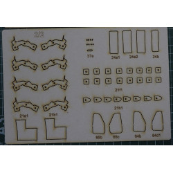 DZ-42G + DT-75ML „Kazachstan“ – the USSR/ Kazachian tracked tractor - bulldozer - laser cut parts