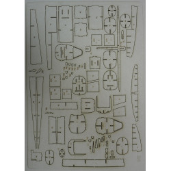 Kawasaki Ki-102 – the Japanese ground attack aircraft - laser cut details