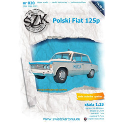 Polski „FIAT“ 125p Milicija – lengvasis automobilis