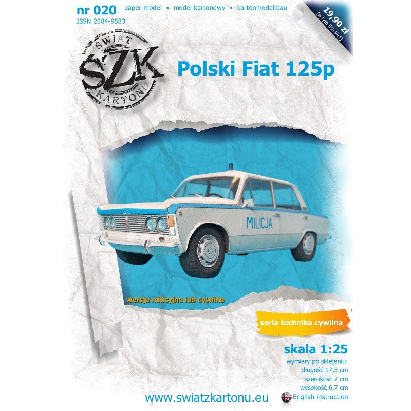 Polski „FIAT“ 125p Milicija – Lenkijos milicijos lengvasis automobilis