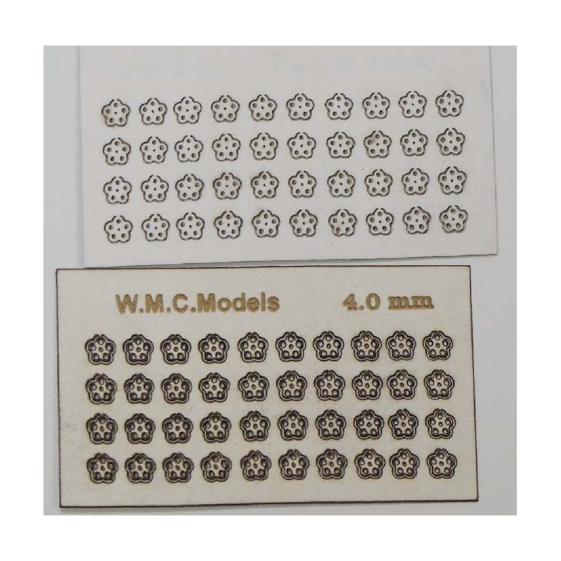 Valve screwdrivers "flower" 2 mm, cardboard 0.5 mm