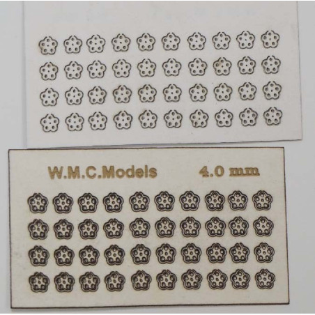 Valve screwdrivers "flower" 2 mm, cardboard 0.5 mm