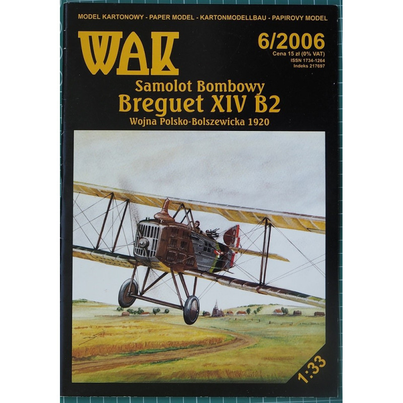 „Breguet“ XIVB2 – the I World War French/ Polish reconnaissance aircraft and light bomber