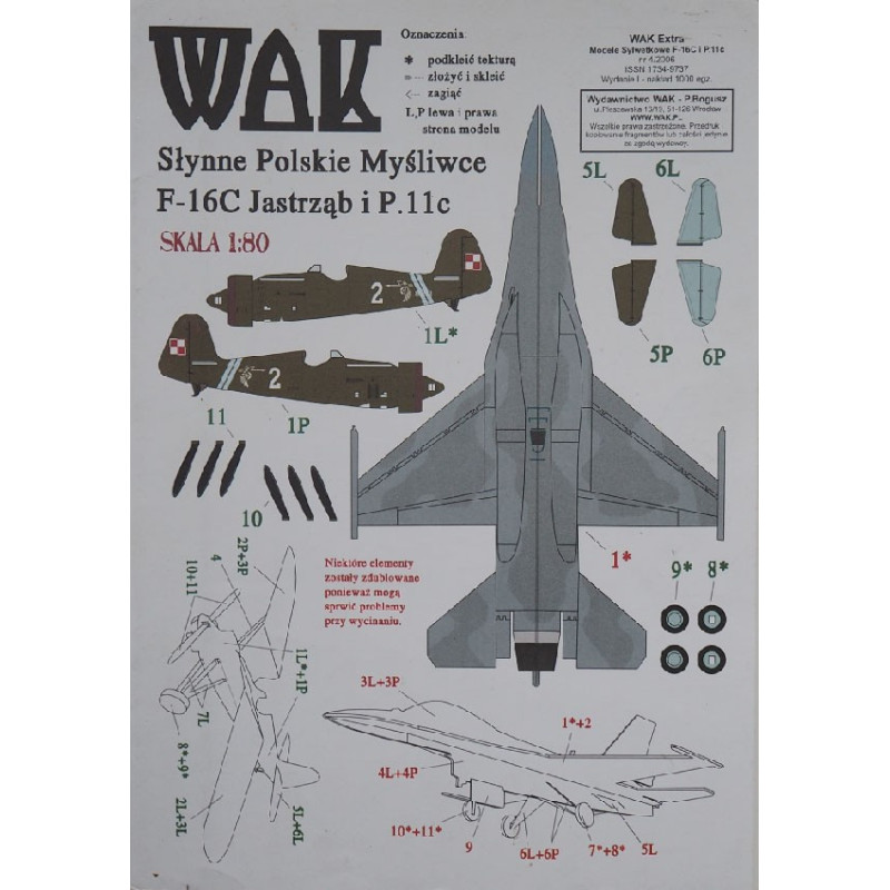 F-16C «Jastrzab» и «P. 11c» – истребители польских ВВС