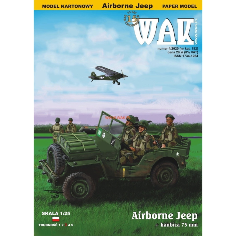 Airborne “Jeep” - the American light off-road car + 75mm howitzer