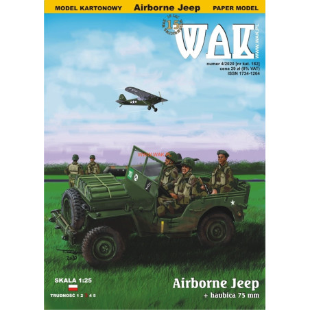 Airborne “Jeep” - the American light off-road car + 75mm howitzer