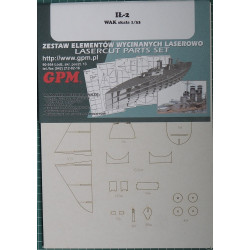 Ilyushin Il-2m3 - the USSR ground attack aircraft - the laser cut parts