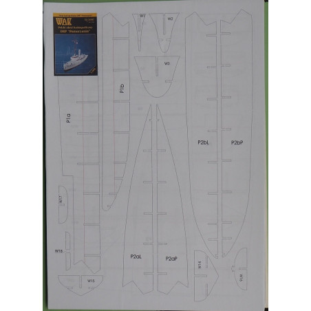 ORP „Pomorzanin“ - the Polish hydrographic vessel - the laser-cut parts