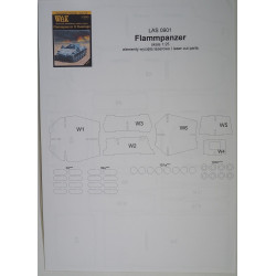 Flammpanzer II „Flamingo“ - the self-propelled flamthrower - the laser cut details