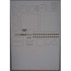 StuG 40 Ausf. F – the German self-propelled assault gun - the laser cut details