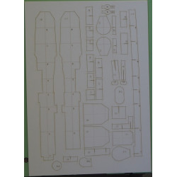 USS “England” - the American destroyer - the laser cut parts