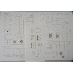 PWS-10 – the Polish fighter - the  laser cut details