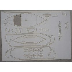 Muleta de Seixal – the fishing ship - the laser cut details