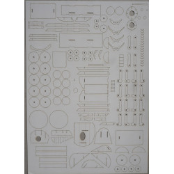 „SU-100“ – the self-propelled artillery unit (SPAU) - the laser cut details