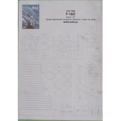 F-16D „Jastrzab“ – the fighter - the laser-cut parts