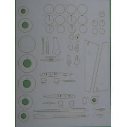 Messerschmitt Me-263 – the rocket fighter - the laser cut parts