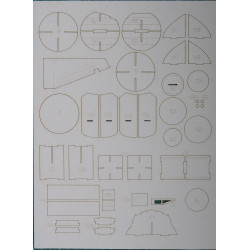 “Trieste” – the bathyscaph - the laser cut parts