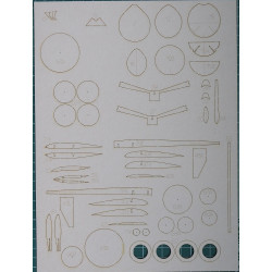 PZL P.11c - the Polish fighter - the laser cut parts