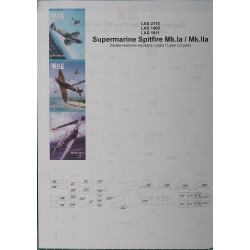 Supermarine „Spitfire“ Mk. IIa / Mk. Ia – the British fighter - the laser cut parts