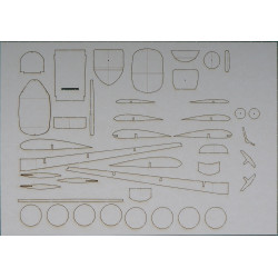 Morane-Saulnier 406C1 – the French fighter - the laser cut parts