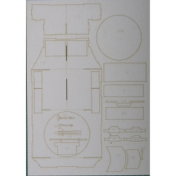 VK 4501 (P) / „Tiger“ Porsche – the German heavy tank - prototype - the laser cut parts