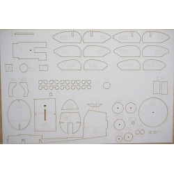 Tachikawa Ki-36 „Ida“ – the Japanese reconnaissance airplane – the laser cut parts