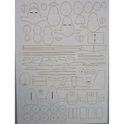 TS-11R „Iskra“ „Novax“ – the school - training plane - the laser cut details