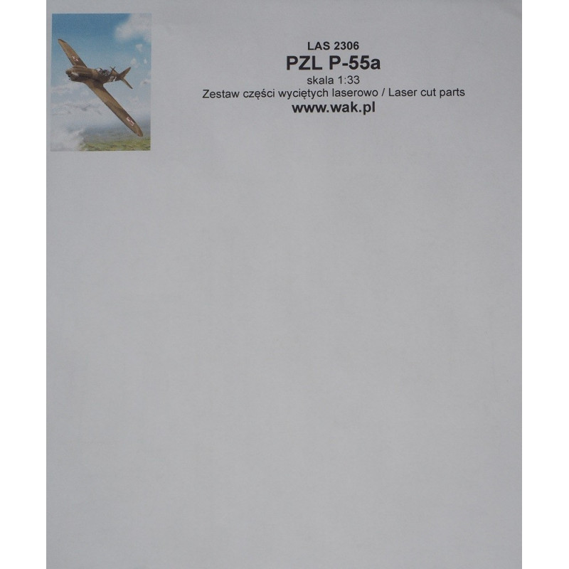 PZL P.55a – польский истребитель - проект – вырезанные лазером детали