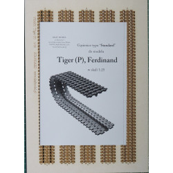 VK 4501 (P) / „Tiger“ Porsche, „Ferdinand“ the German heavy tank - prototype and SPAU – the laser-cut and engraved tracks