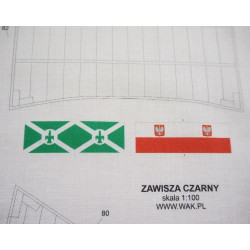 s/y „Zawisza Czarny“ – the school schooner - the canvas sails and the flags