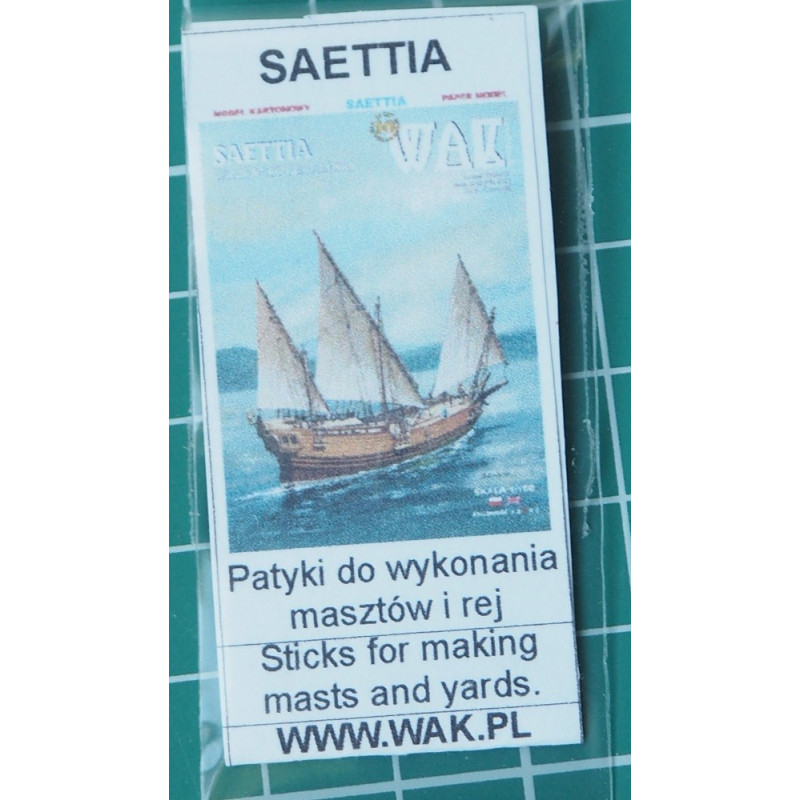 Saettia - the Mediterranean sailship - the blanks for the masts and the yards