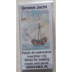 "Grosse Jacht" - the armed yacht - the masts and the rangout blanks