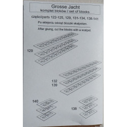 “Grosse Jacht” - the German armed yacht - the rigging block set