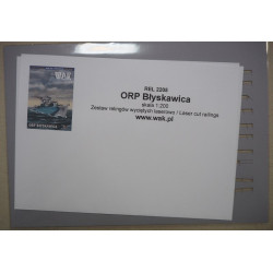 ORP „Blyskawica“ - the Polish destroyer - the laser cut railings