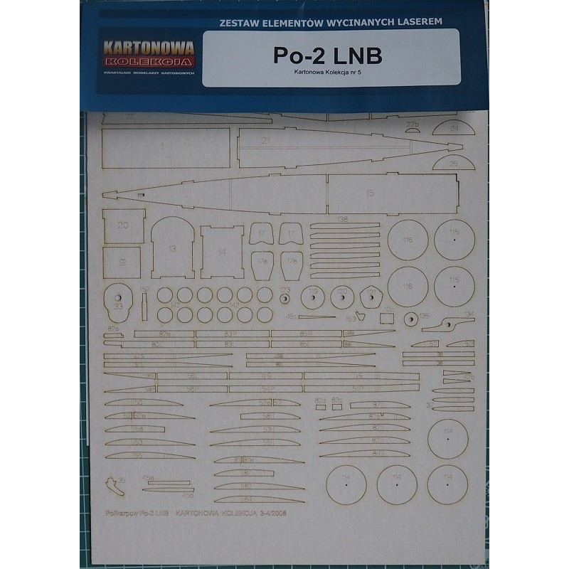 Po-2 LNB – lengvasis naktinis bombonešis - lazeriu pjautos detalės