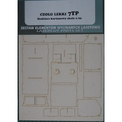 7TP – the Polish light tank - the laser-cut parts