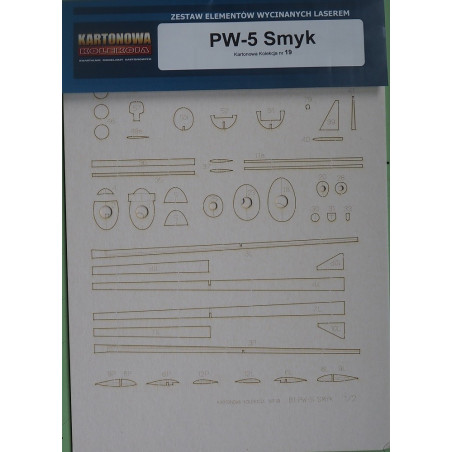 PW-5 “Smyk” – the Polish World class olimpic glider – the laser cut parts