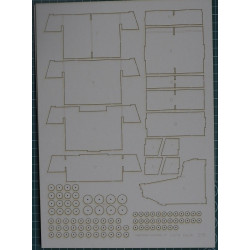 Typ 5 „Chi - Ri“ – the Japanese medium tank - the laser-cut parts