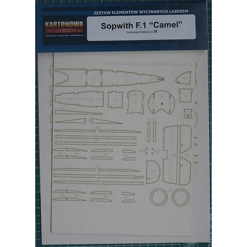 Sopwith F.1 „Camel“ – the British fighter - the laser-cut parts