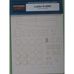Lublin R-XIIID – ryšių palaikymo lėktuvas - lazeriu pjautos detalės