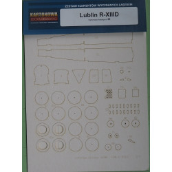 Lublin R-XIIID – the Polish reconnaissance and communications aircraft - the laser cut parts