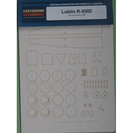 Lublin R-XIIID – the Polish reconnaissance and communications aircraft - the laser cut parts