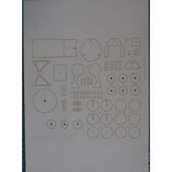 PZL.50A „Jastrząb“ – the Polish fighter - prototype - the laser-cut parts