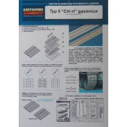 Typ 5 "Chi - Ri" - the Japanese medium tank - the laser cut and engraved tracks