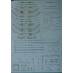 „Aviatik“ B. I – the German reconnaissance airplane -  laser cut parts