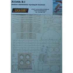 „Aviatik“ B. I – the German reconnaissance airplane -  laser cut parts