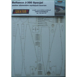 Bellanca J-300 "Special" - американский/ польский рейдовый самолет -детали, вырезанные лазером
