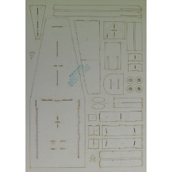 H-13C „Sioux“ – the US combat helicopter - laser cut parts