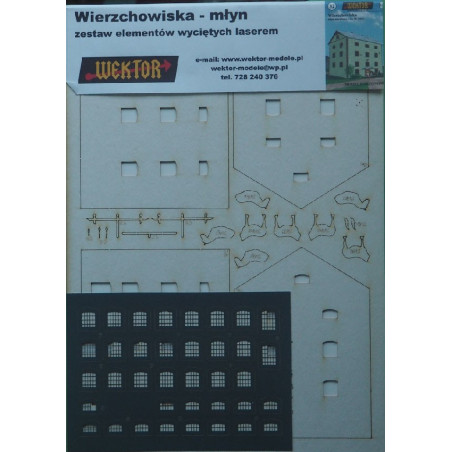 Wierchowisk mill - laser cut parts